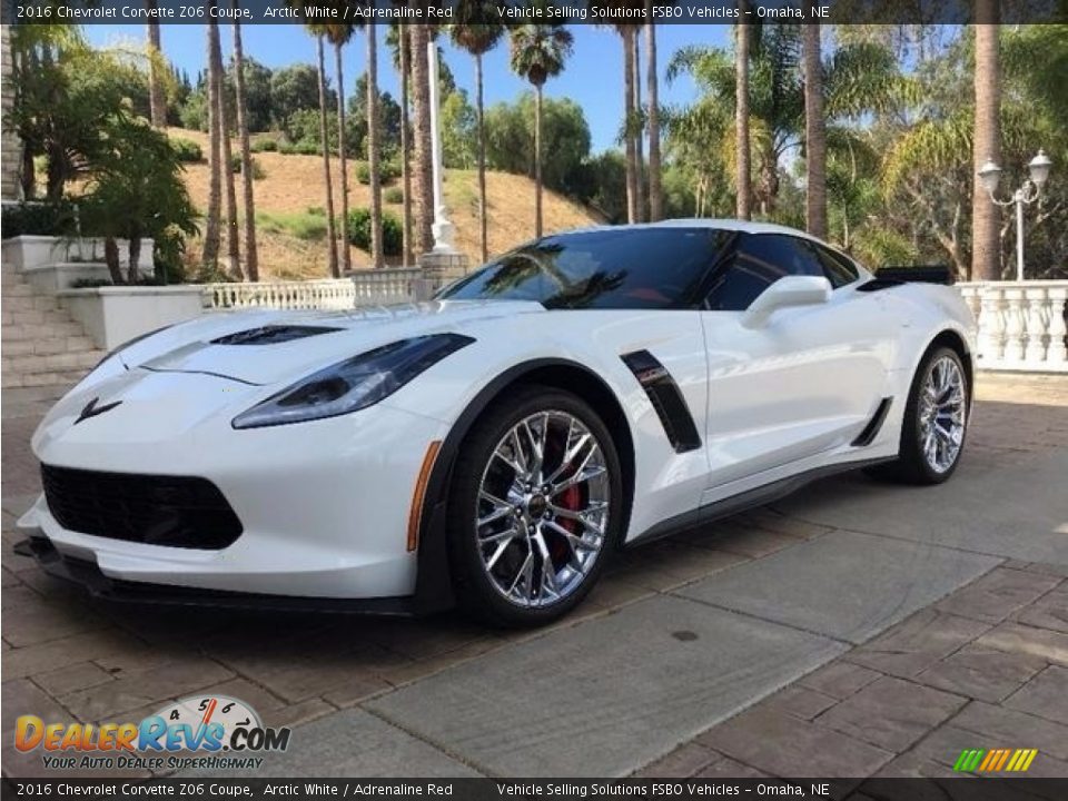 2016 Chevrolet Corvette Z06 Coupe Arctic White / Adrenaline Red Photo #15