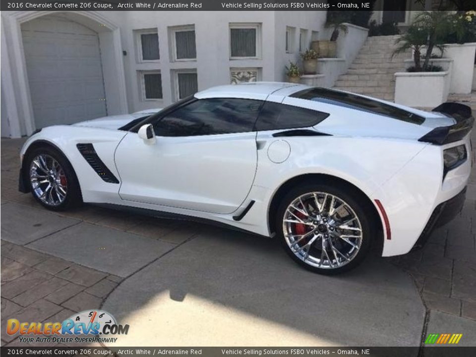 2016 Chevrolet Corvette Z06 Coupe Arctic White / Adrenaline Red Photo #16