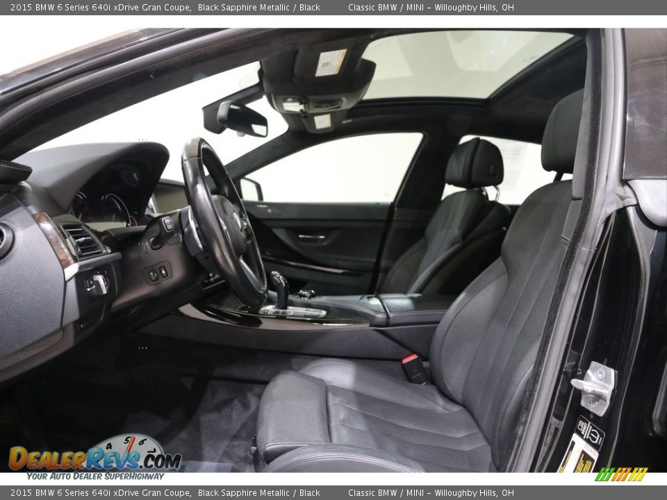 Front Seat of 2015 BMW 6 Series 640i xDrive Gran Coupe Photo #5