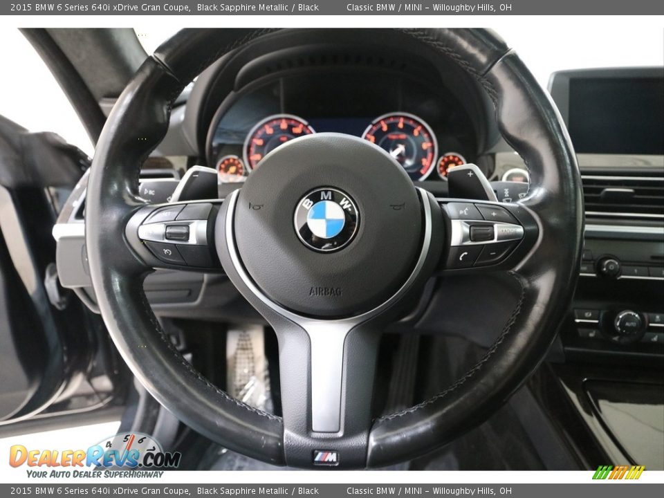 2015 BMW 6 Series 640i xDrive Gran Coupe Steering Wheel Photo #7