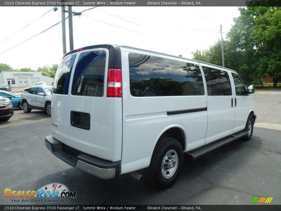 2019 Chevrolet Express 3500 Passenger LT Summit White / Medium Pewter Photo #6