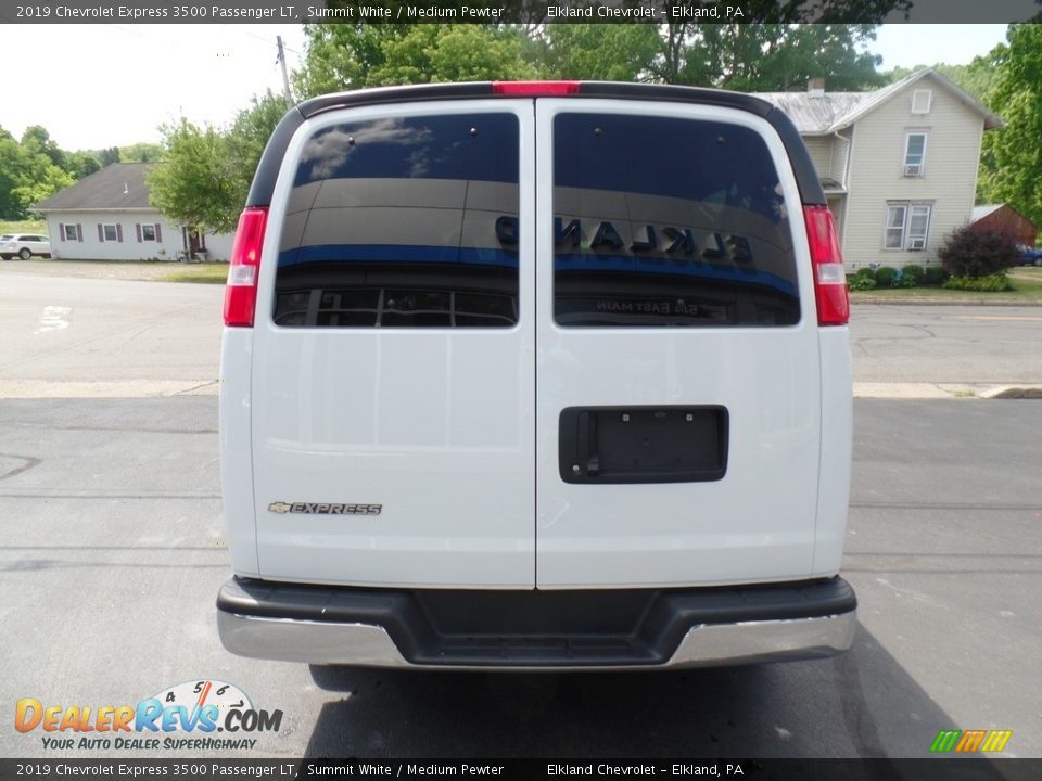 2019 Chevrolet Express 3500 Passenger LT Summit White / Medium Pewter Photo #7