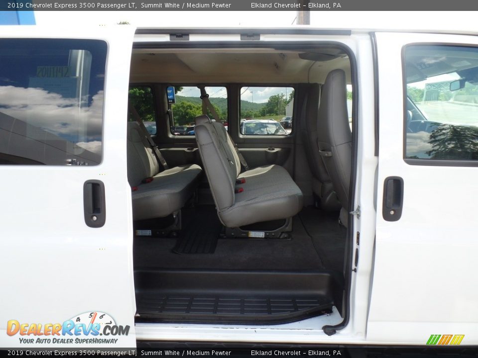 2019 Chevrolet Express 3500 Passenger LT Summit White / Medium Pewter Photo #34