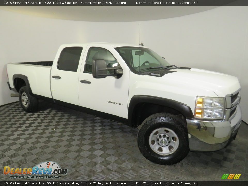 2010 Chevrolet Silverado 2500HD Crew Cab 4x4 Summit White / Dark Titanium Photo #2