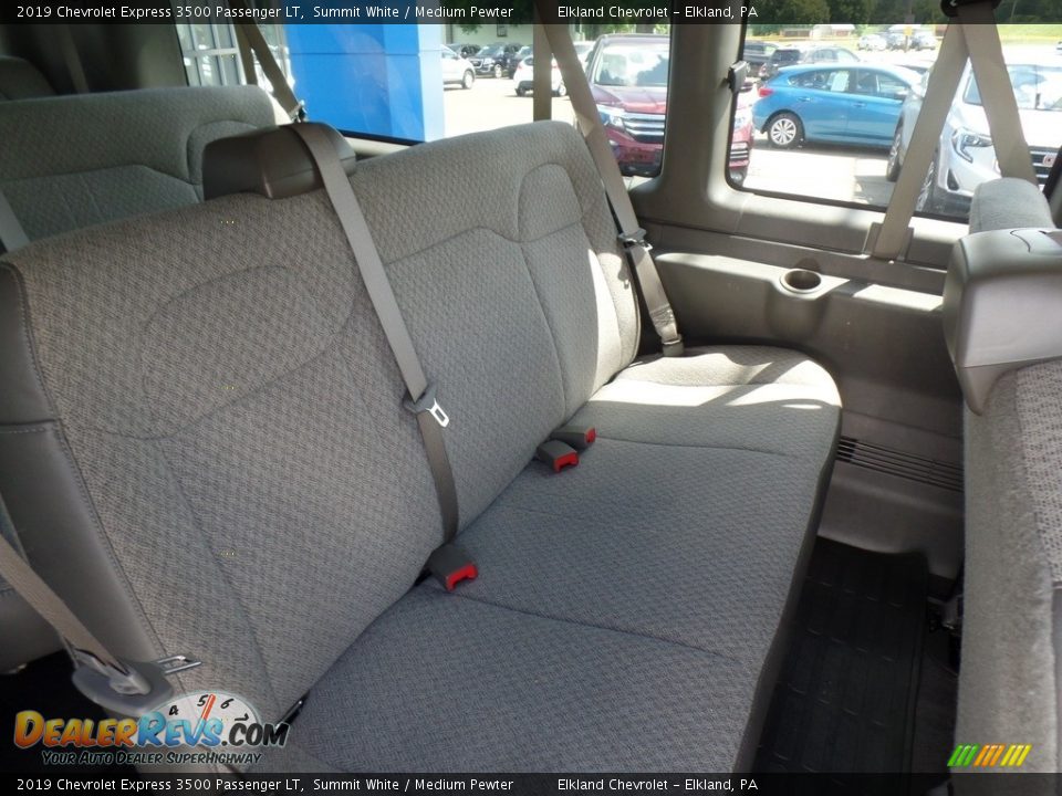 2019 Chevrolet Express 3500 Passenger LT Summit White / Medium Pewter Photo #36