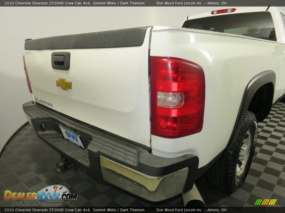 2010 Chevrolet Silverado 2500HD Crew Cab 4x4 Summit White / Dark Titanium Photo #12