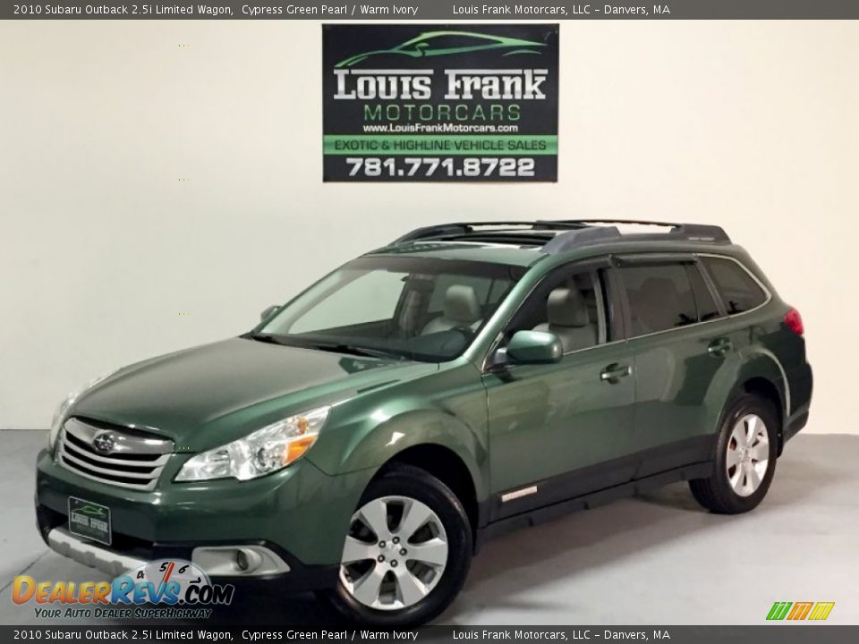 2010 Subaru Outback 2.5i Limited Wagon Cypress Green Pearl / Warm Ivory Photo #2