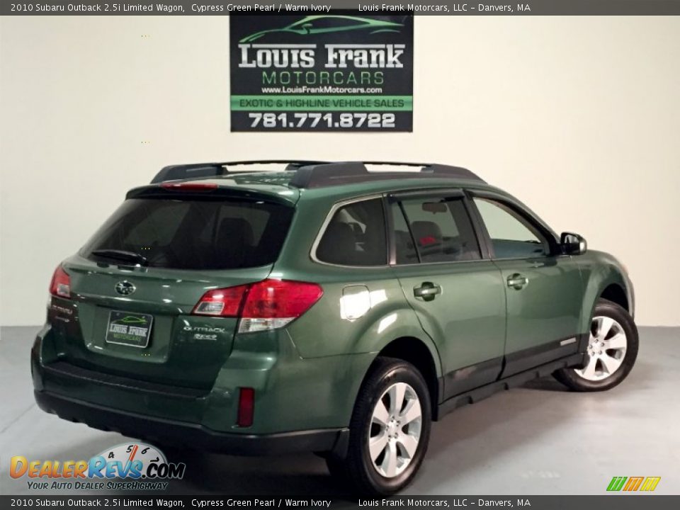 2010 Subaru Outback 2.5i Limited Wagon Cypress Green Pearl / Warm Ivory Photo #3
