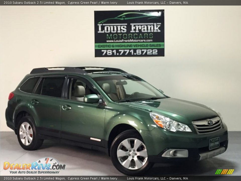 2010 Subaru Outback 2.5i Limited Wagon Cypress Green Pearl / Warm Ivory Photo #4