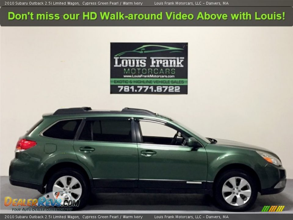 2010 Subaru Outback 2.5i Limited Wagon Cypress Green Pearl / Warm Ivory Photo #6