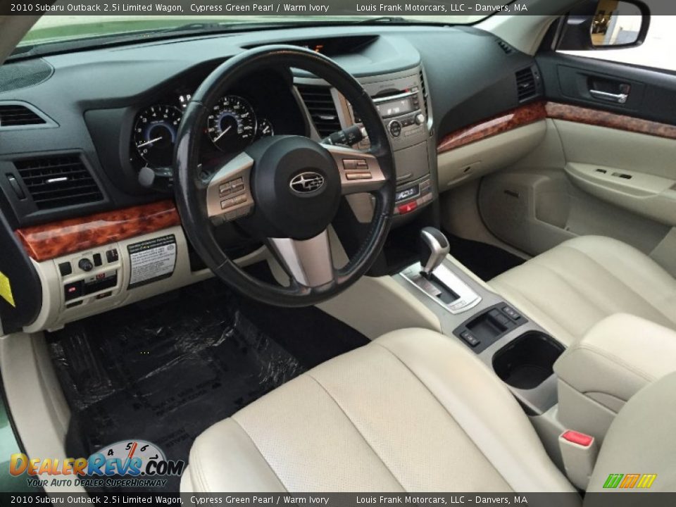 2010 Subaru Outback 2.5i Limited Wagon Cypress Green Pearl / Warm Ivory Photo #9