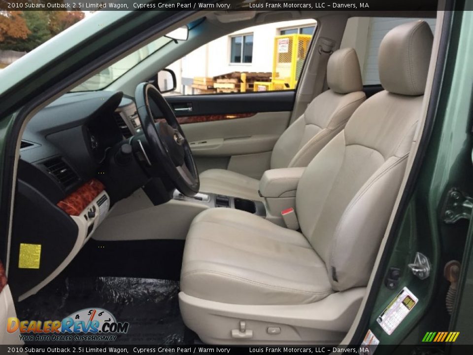 2010 Subaru Outback 2.5i Limited Wagon Cypress Green Pearl / Warm Ivory Photo #12