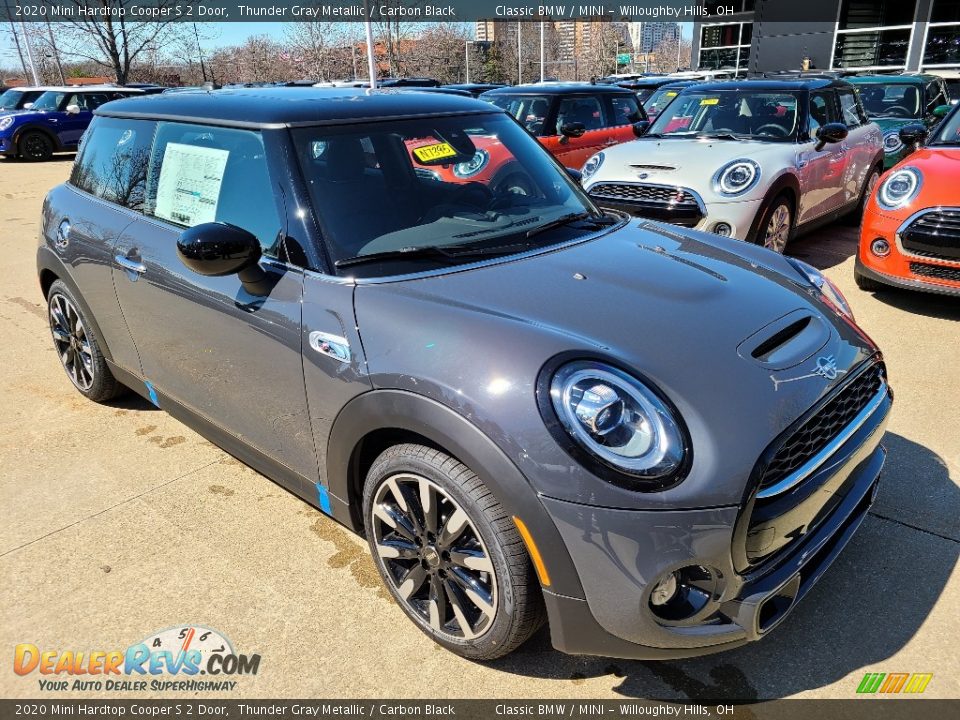 2020 Mini Hardtop Cooper S 2 Door Thunder Gray Metallic / Carbon Black Photo #1