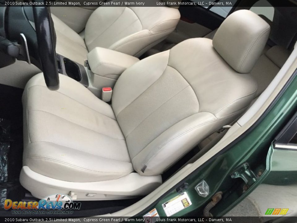 2010 Subaru Outback 2.5i Limited Wagon Cypress Green Pearl / Warm Ivory Photo #14