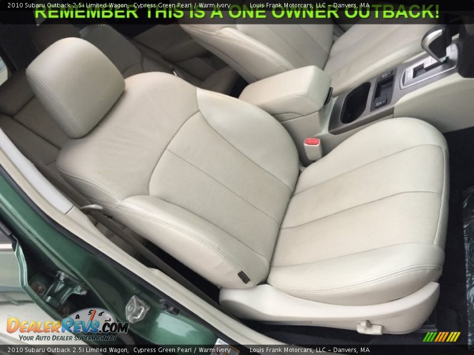 2010 Subaru Outback 2.5i Limited Wagon Cypress Green Pearl / Warm Ivory Photo #15