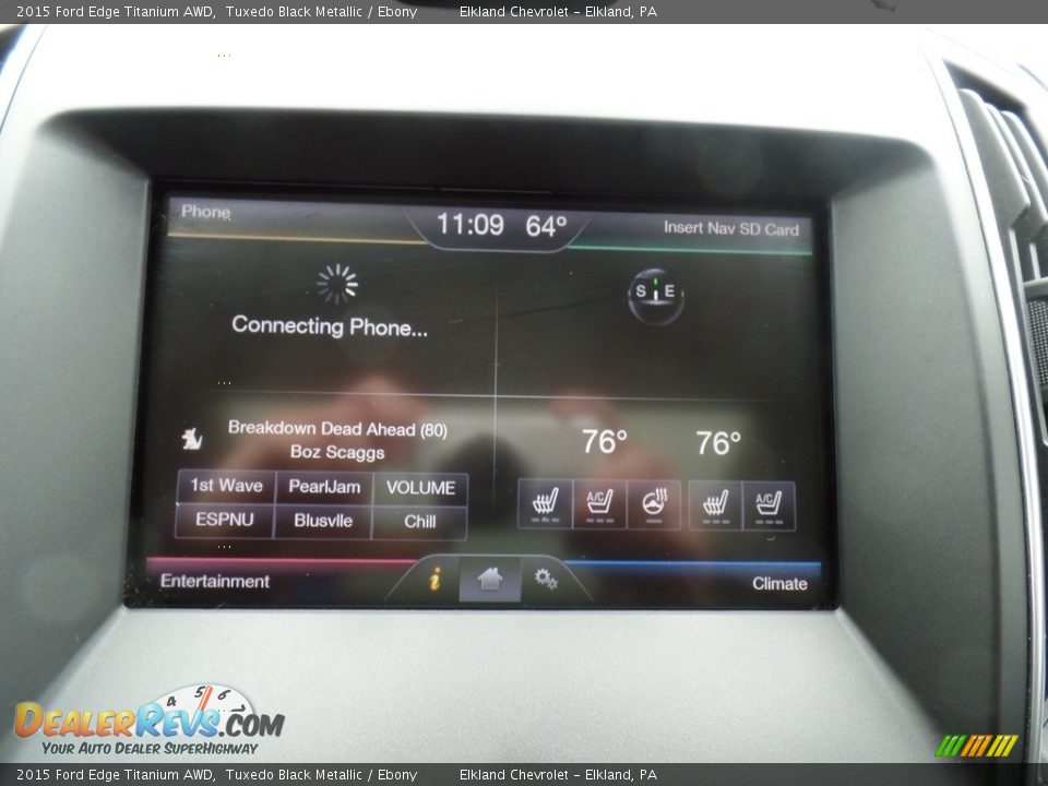 Controls of 2015 Ford Edge Titanium AWD Photo #27