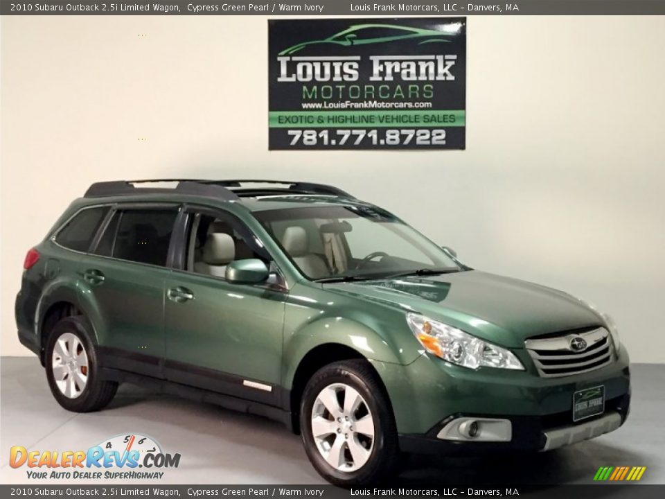 2010 Subaru Outback 2.5i Limited Wagon Cypress Green Pearl / Warm Ivory Photo #19