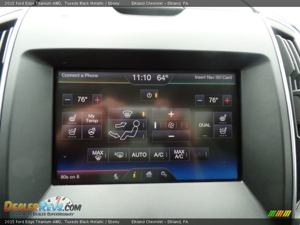Controls of 2015 Ford Edge Titanium AWD Photo #29