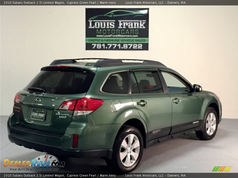 2010 Subaru Outback 2.5i Limited Wagon Cypress Green Pearl / Warm Ivory Photo #21