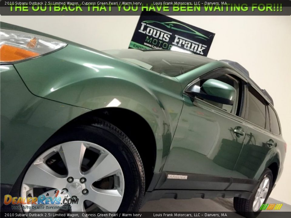 2010 Subaru Outback 2.5i Limited Wagon Cypress Green Pearl / Warm Ivory Photo #22