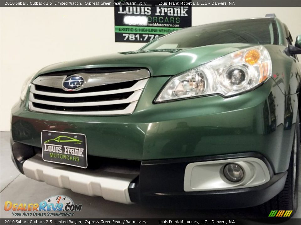 2010 Subaru Outback 2.5i Limited Wagon Cypress Green Pearl / Warm Ivory Photo #26
