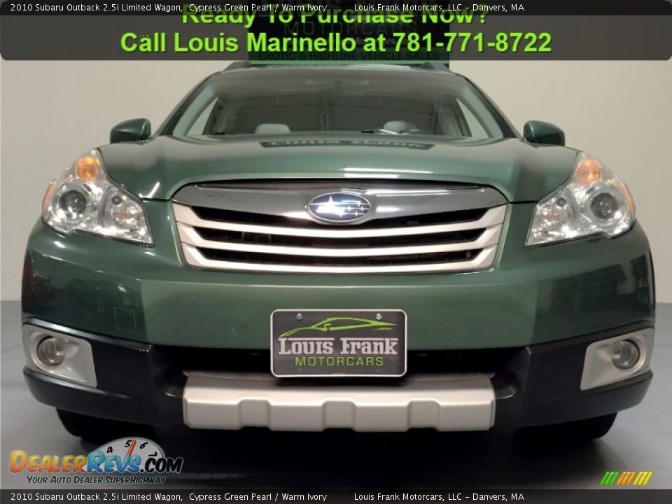 2010 Subaru Outback 2.5i Limited Wagon Cypress Green Pearl / Warm Ivory Photo #27