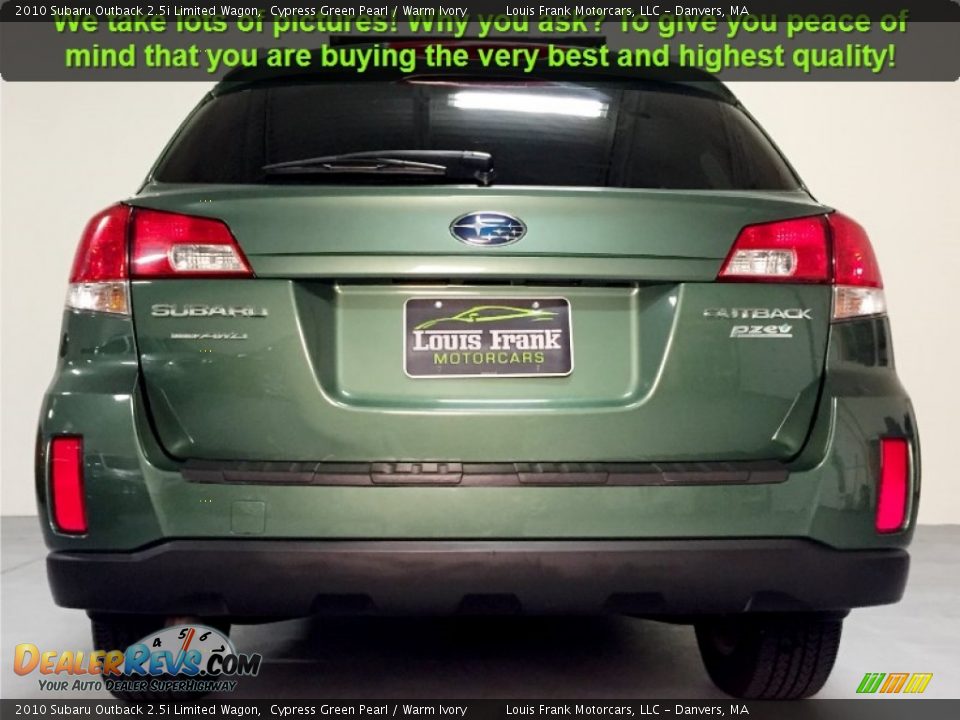 2010 Subaru Outback 2.5i Limited Wagon Cypress Green Pearl / Warm Ivory Photo #30