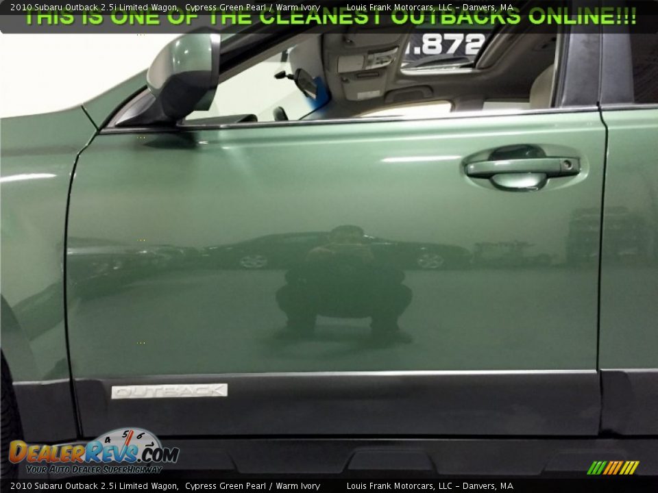 2010 Subaru Outback 2.5i Limited Wagon Cypress Green Pearl / Warm Ivory Photo #34