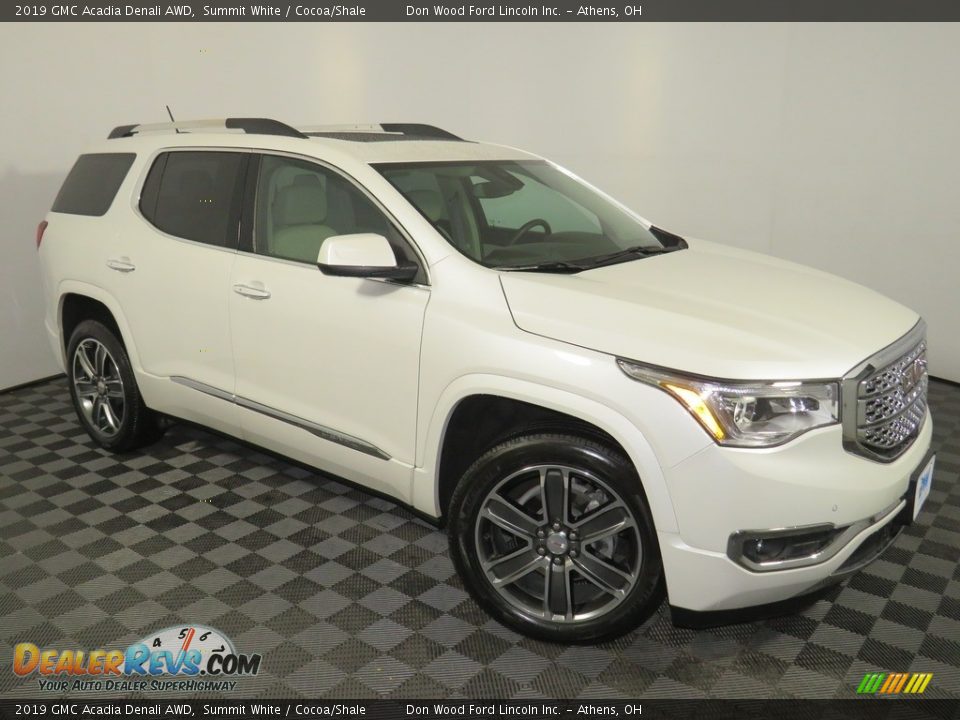 2019 GMC Acadia Denali AWD Summit White / Cocoa/Shale Photo #2