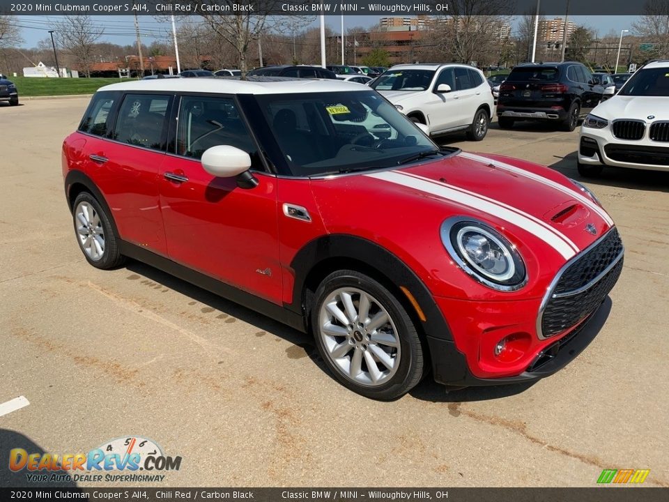 Front 3/4 View of 2020 Mini Clubman Cooper S All4 Photo #2