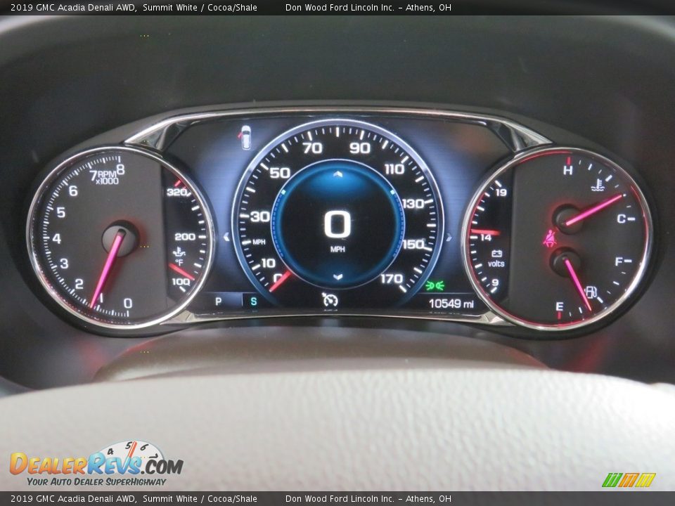 2019 GMC Acadia Denali AWD Summit White / Cocoa/Shale Photo #29
