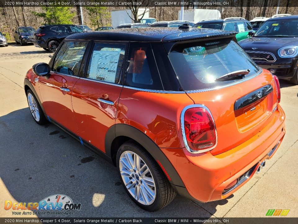 2020 Mini Hardtop Cooper S 4 Door Solaris Orange Metallic / Carbon Black Photo #3