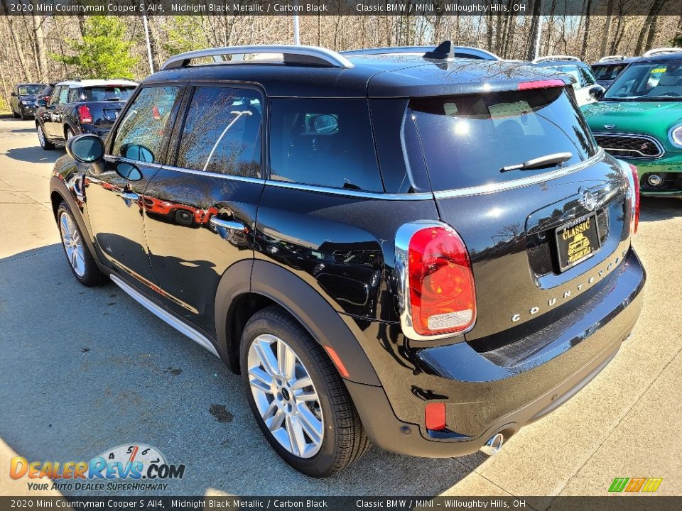 2020 Mini Countryman Cooper S All4 Midnight Black Metallic / Carbon Black Photo #3