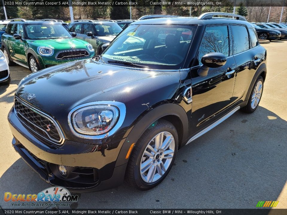 2020 Mini Countryman Cooper S All4 Midnight Black Metallic / Carbon Black Photo #4