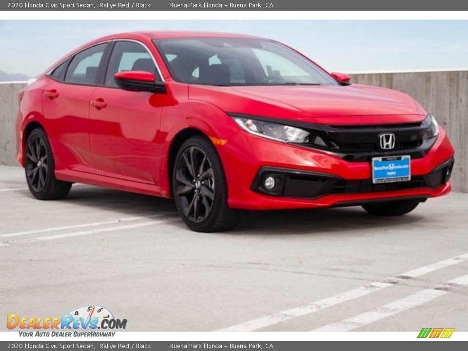 2020 Honda Civic Sport Sedan Rallye Red / Black Photo #1