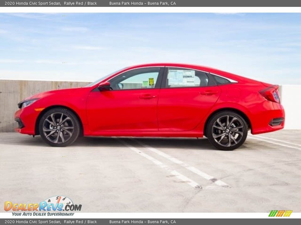 2020 Honda Civic Sport Sedan Rallye Red / Black Photo #5