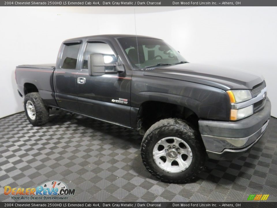 2004 Chevrolet Silverado 2500HD LS Extended Cab 4x4 Dark Gray Metallic / Dark Charcoal Photo #2