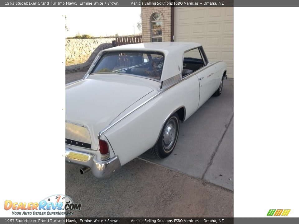 Ermine White 1963 Studebaker Grand Turismo Hawk  Photo #5