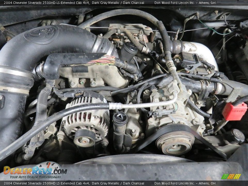 2004 Chevrolet Silverado 2500HD LS Extended Cab 4x4 Dark Gray Metallic / Dark Charcoal Photo #6