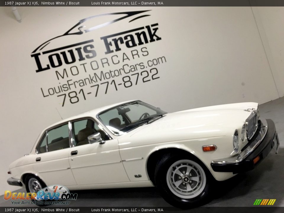 1987 Jaguar XJ XJ6 Nimbus White / Biscuit Photo #2