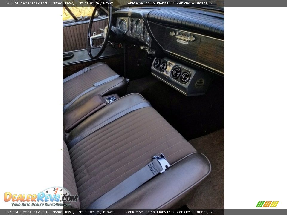 Brown Interior - 1963 Studebaker Grand Turismo Hawk  Photo #8