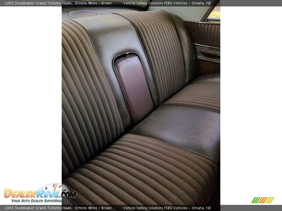 Rear Seat of 1963 Studebaker Grand Turismo Hawk  Photo #9