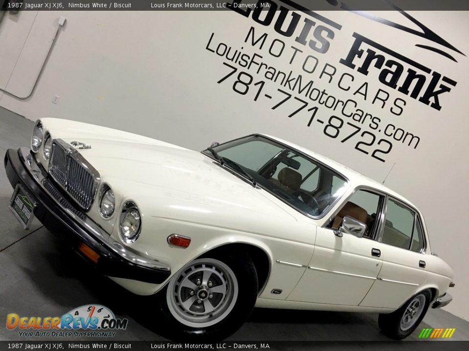 1987 Jaguar XJ XJ6 Nimbus White / Biscuit Photo #4