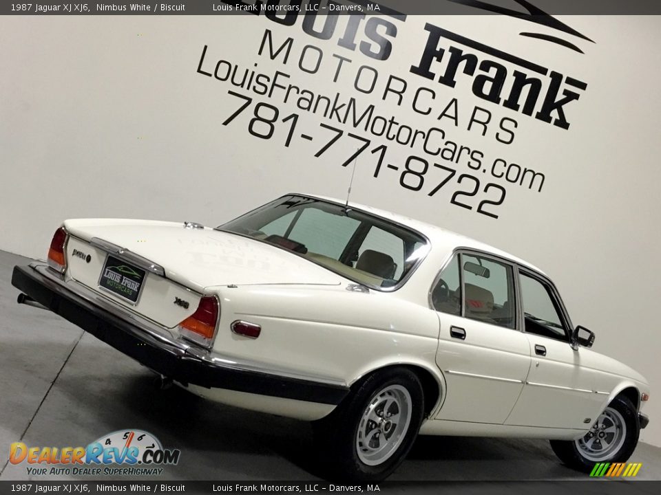 1987 Jaguar XJ XJ6 Nimbus White / Biscuit Photo #5