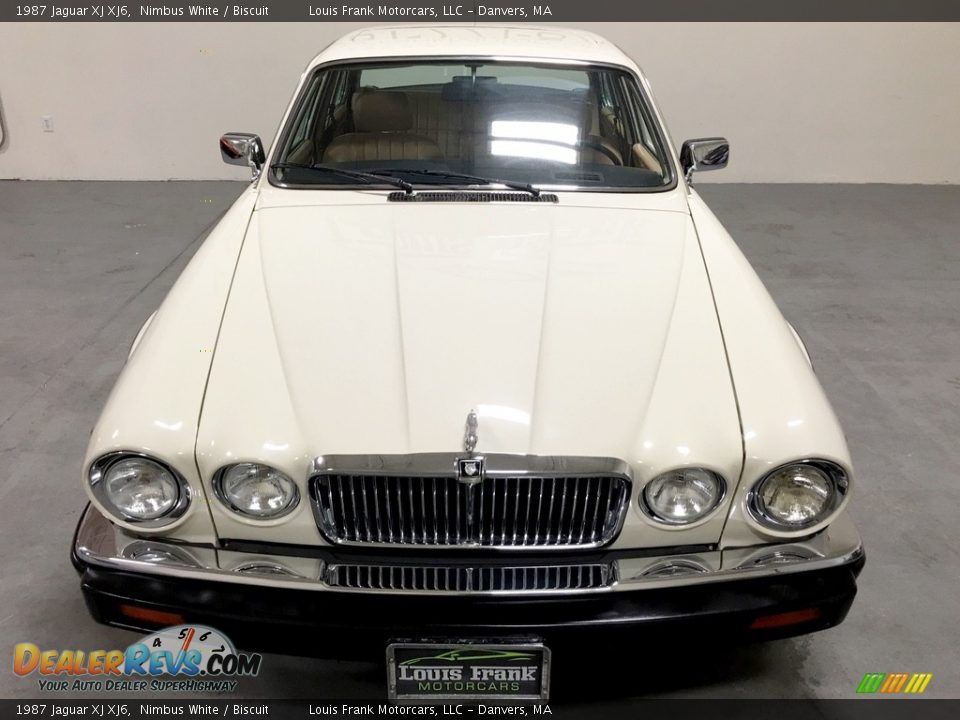 1987 Jaguar XJ XJ6 Nimbus White / Biscuit Photo #7