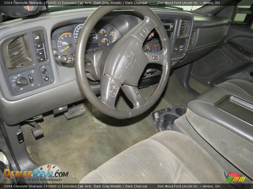 2004 Chevrolet Silverado 2500HD LS Extended Cab 4x4 Dark Gray Metallic / Dark Charcoal Photo #17