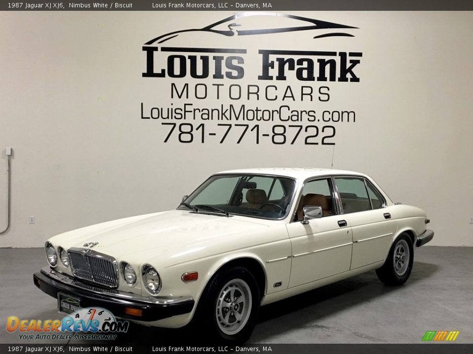 1987 Jaguar XJ XJ6 Nimbus White / Biscuit Photo #16