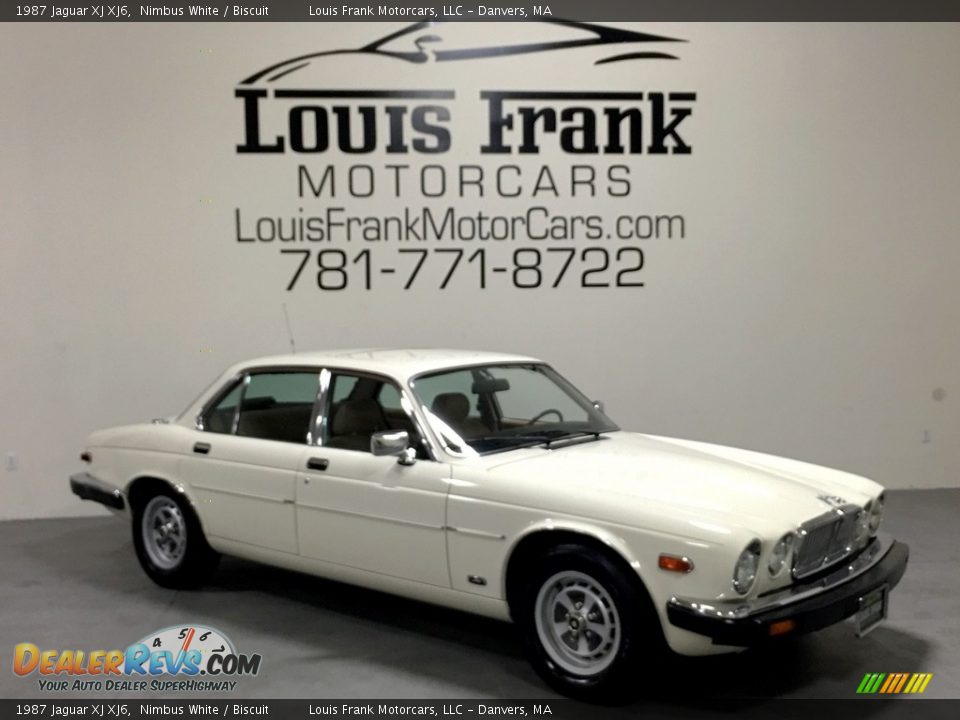 1987 Jaguar XJ XJ6 Nimbus White / Biscuit Photo #17