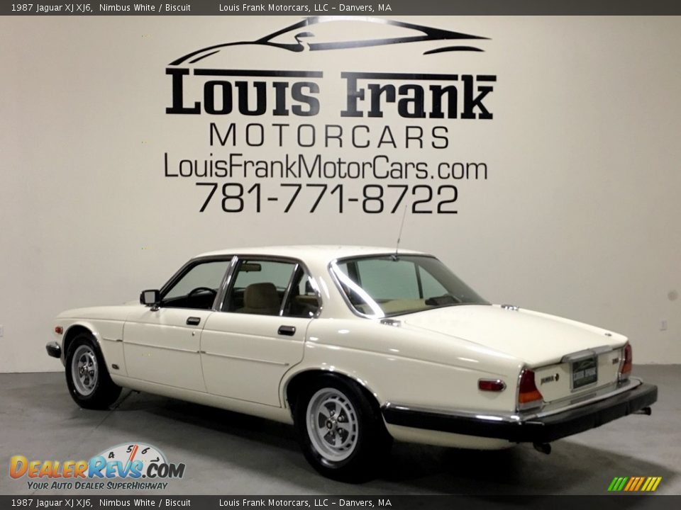 1987 Jaguar XJ XJ6 Nimbus White / Biscuit Photo #18