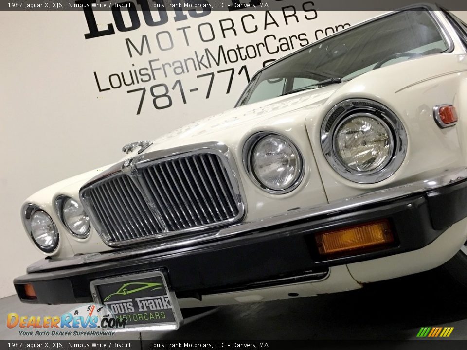 1987 Jaguar XJ XJ6 Nimbus White / Biscuit Photo #24